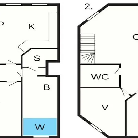 Apartamento 8 Person On A In